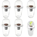 Hydroponics Growing System Kit 5 Set Clear Plastic Hydroponic Cups Non Slip Plant Germination Kit