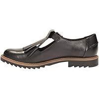 Clarks Griffin MIA, Mocasín Penny Mujer, Cuero Negro, 39 EU