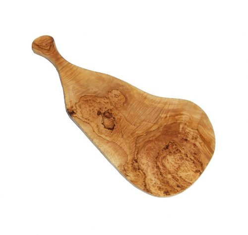 Naturally Med - Olive Wood Cutting BoardCheese Board with Handle - 135 inch