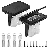 IZTOSS 120 Amp Battery Quick Connect/Disconnect Connector Mounting Panel with Cover for Cars, Bicycles, ATV Winches, Lifts, Motors and More (Gray-2pcs)
