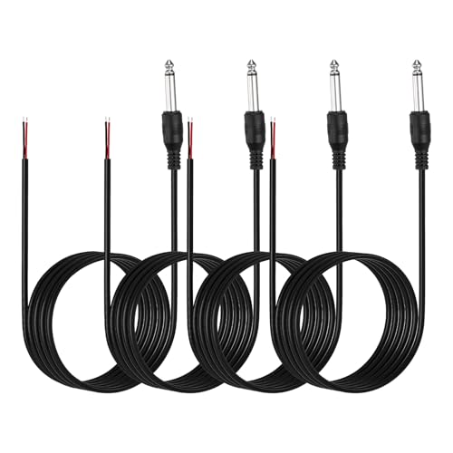 Cable de audio Jack 6.35mm 3.28ft 4 piezas MECCANIXITY miniatura 1