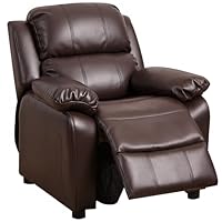 JC Home Macaron Kids Reclining Chair Leather Recliner Sofa Push Back Toddler Youth Children Child Ages 2-8