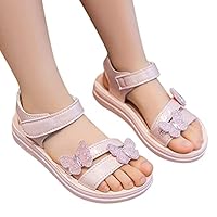 Sandales Fille Ete Confortable Plates Chaussures Orthopédiques Sandale Enfant Fille Confort Et Nu-Pieds Pieds Larges Chaussure De Plage Douces Et Respirantes Élégant 3-12 Ans