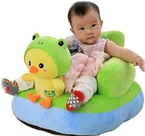 Present's for Baby Kids Sitting Sofa Soft Plush Cushion Kids Favourite Cartoon Shape Baby Sofa Seat Or Rocking Chair for Kids - 0 to 4 Years (Chick)