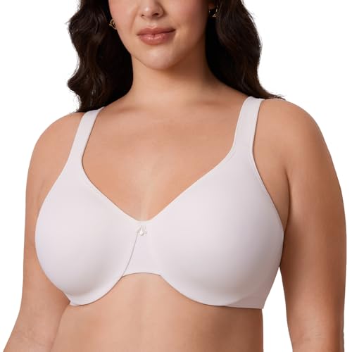 Image of DELIMIRA Women's Minimizer Plus Size Underwire Bras | Smooth, Full Coverage, Seamless, Tshirt Bra