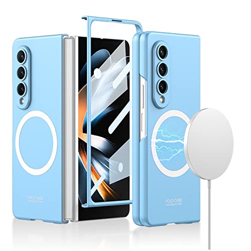 Coque Samsung Z Fold 4 avec film d'écran pour un chargement sans fil au bureau ou en voiture