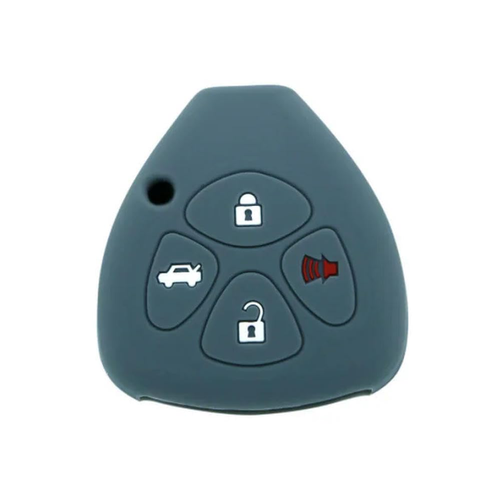 PTATT Silicone Car Styling Key Case Cover Key Shell Protector for Toyota Corolla Camry RAV4 Yaris Avalon 4-Runner Scion XD XB IQ TC