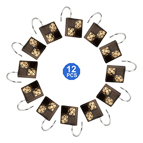 Popular Bath 713176 Zambia Collection, Shower Curtain Hooks, Chocolate, 12 Count #TOP3