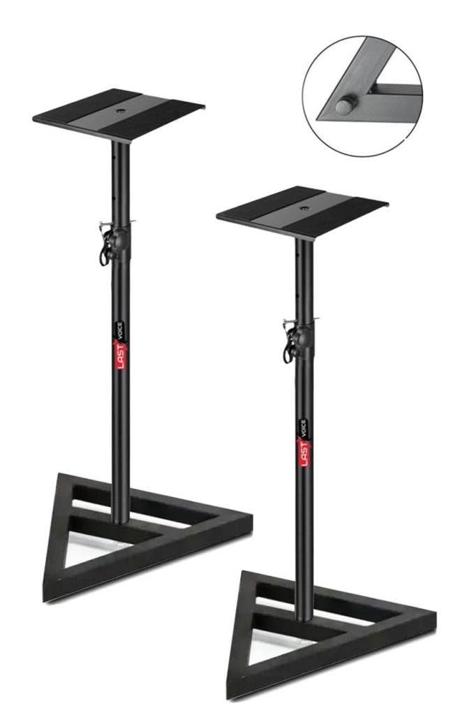 Lastvoice MNT-200X 2'li 87-147 cm Yükseklik Ayarlı Stüdyo Referans Monitör Standı Seti