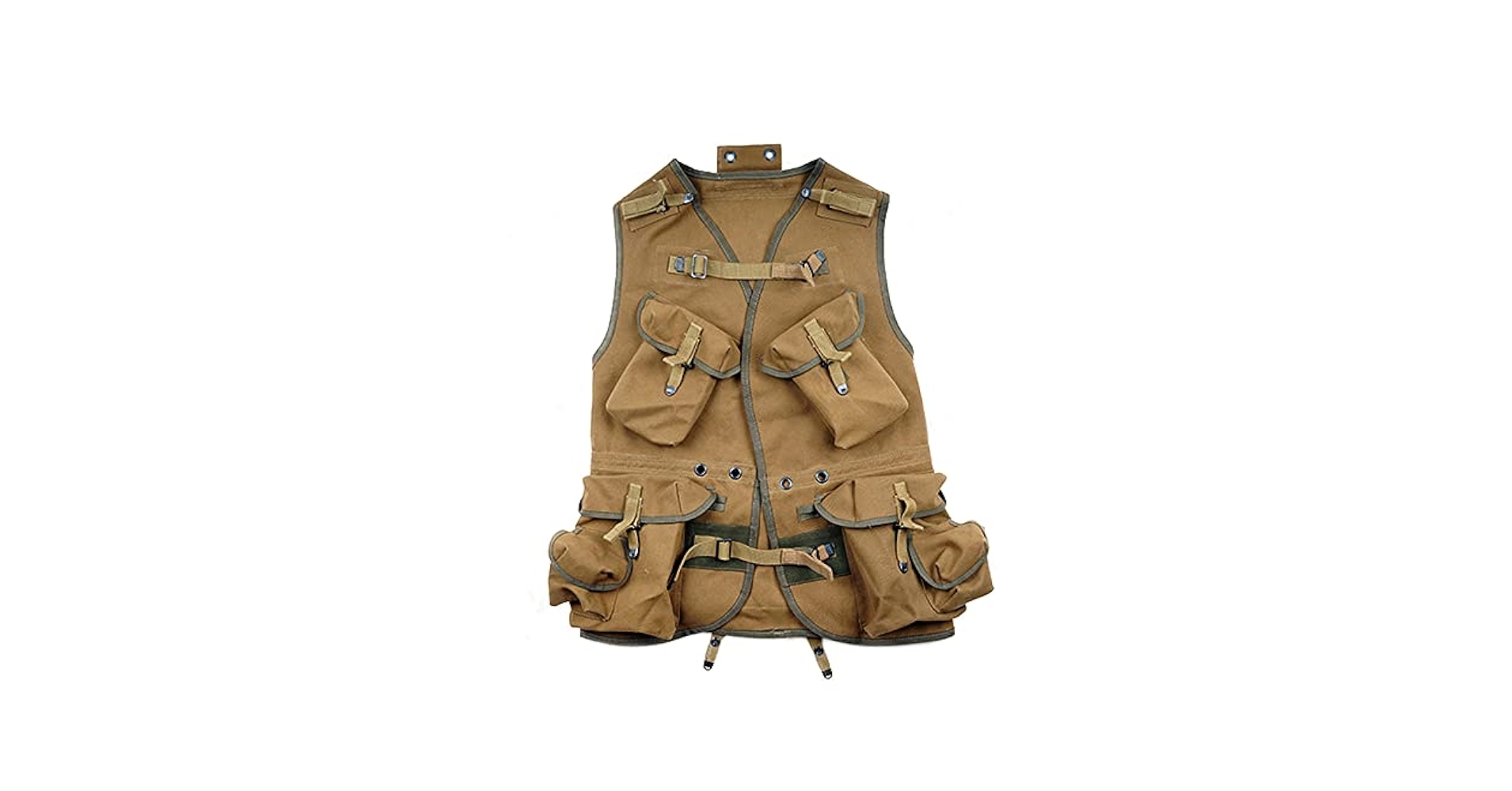 D-Day Assault Vest WW2 US OD#7 Tactical Vest Men Outdoors