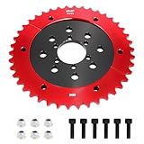 420 Sprocket 42 Tooth Universal Split Sprocket Aluminum Rear Drive Hub Adapter Compatible with 212cc 196cc CT200U BT200X MB200 CT100U Motovox MBX10 Baja Doodlebug DB30 80cc 105cc Mini Bikes & Go Kart