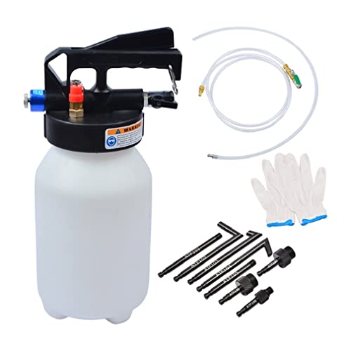 Prokomon 3L Pneumatic Transmission Fluid Pump Extractor And Dispenser, Gearbox Oil Transfer System Refill Fill Evacuator Tool Kit With 8Pcs Atf Adapters For Most Vehicles #TOP26