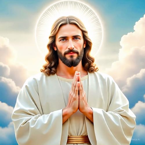 Diamond Art Kits for Adults Beginners,Christmas Jesus 5D DIY Diamond Paintings for Adults,Paint By Diamonds Full Round Drill Diamond Dot Gem Art Painting,for Home Wall Art Decor 13.8X13.8