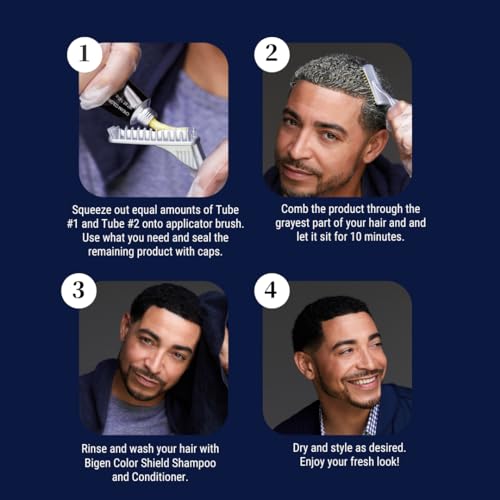 M5 Bigen EZ Color for Men Medium Brown - 3 Pack - Image 4