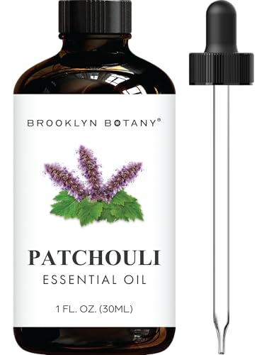 Image of Brooklyn Botany Patchouli Essential Oil - 100% Pure and Natural - Premium Grade Oil with Dropper - for Aromatherapy and Diffuser - 1 Fl Oz