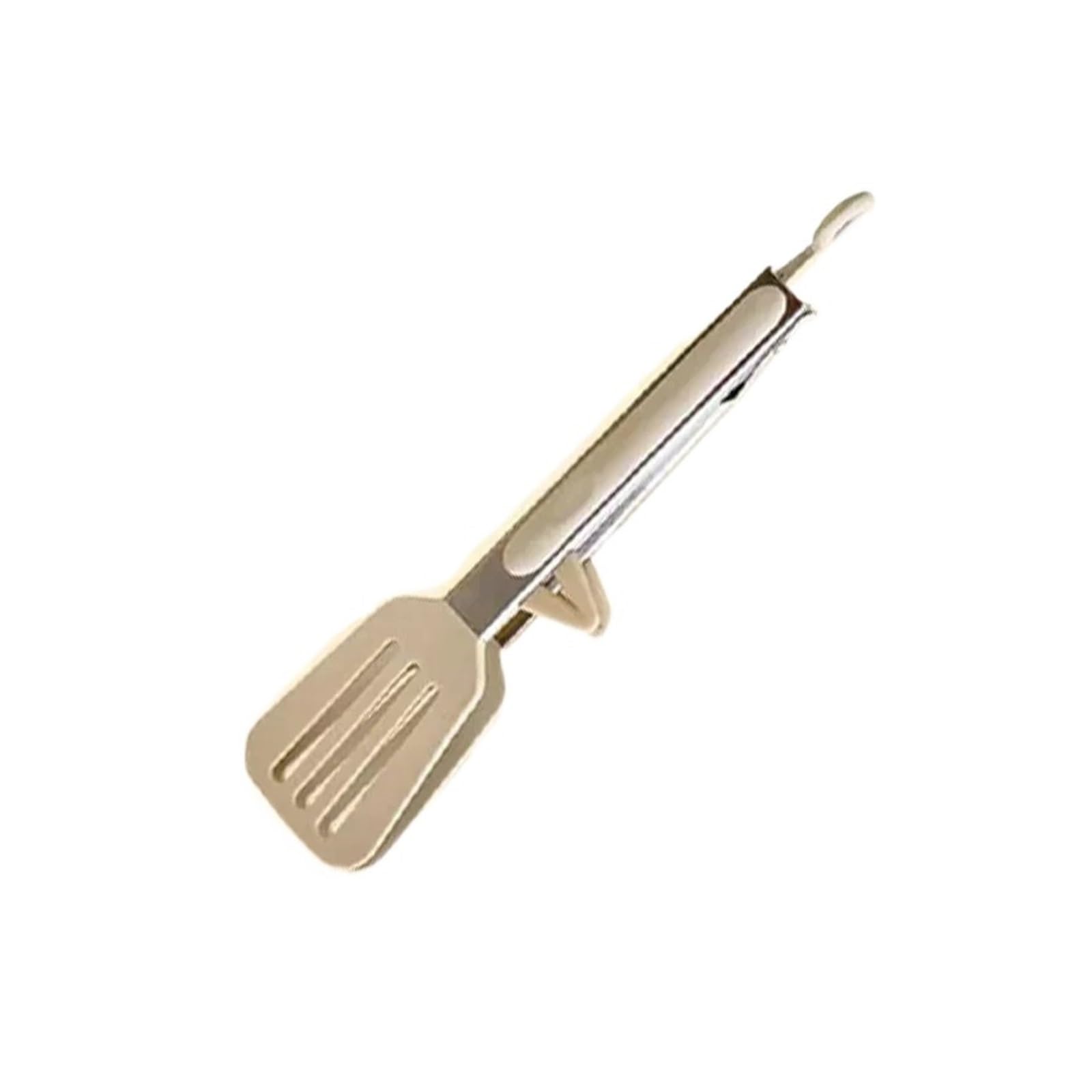 Pince en silicone antiadhésive 9 pouces inox pour retourner le pain