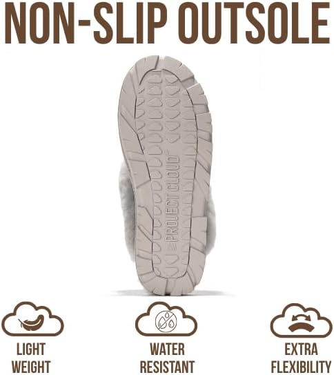 Pantuflas de cuero genuino para mujer Project Cloud miniatura 5