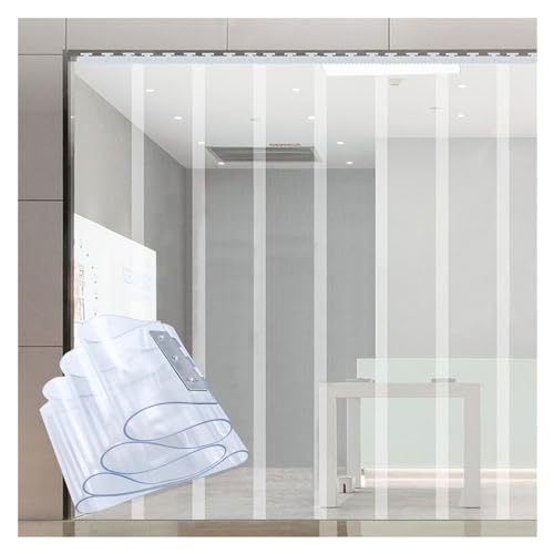 Transparent PVC Strip Door Curtain Insulating Plastic Curtains for Patio Kitchen & Bedroom Heat Resistant Smooth PVC Doorway Cover for Enhanced Privacy & Energy Efficiency