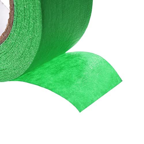 Image of uxcell 3Pcs 25mm 1 inch Wide 20m 21 Yards Masking Tape Painters Tape Rolls Dark Green