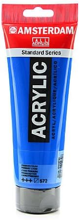 Amsterdam Standard Series Acrylic Paint Primary Cyan 250 ml [Pack of 2 ]