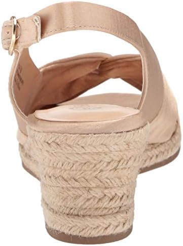 Bella Vita Women's Wedge Sandal, Natural Thai Silk Fabric, 8 Wide | Image 2