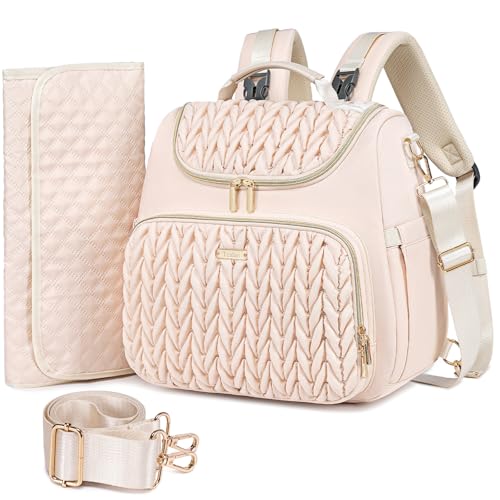 Image of Tealari 4 in 1 Convertible Diaper Bag Backpack,Waterproof Baby Diaper Bag with Changing Pad,Converts into Baby Tote Bag,Diaper Backpack,Stroller Bag and Crossbody Diaper Bag