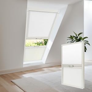 Generisch Generic Plissee Dachfensterrollo Weiß