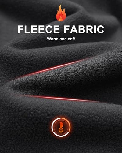 MAGCOMSEN Men's Waterproof Fleece Lined Rain Jacket Lightweight Softshell Raincoat with Hood Winter Hiking Windbreaker4