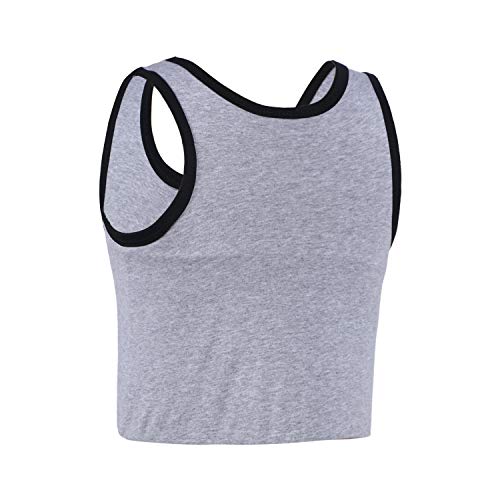 Image of Women Transgender Tomboy FTM Pull On Closure Elastic Chest Binder Pullover Tank Top