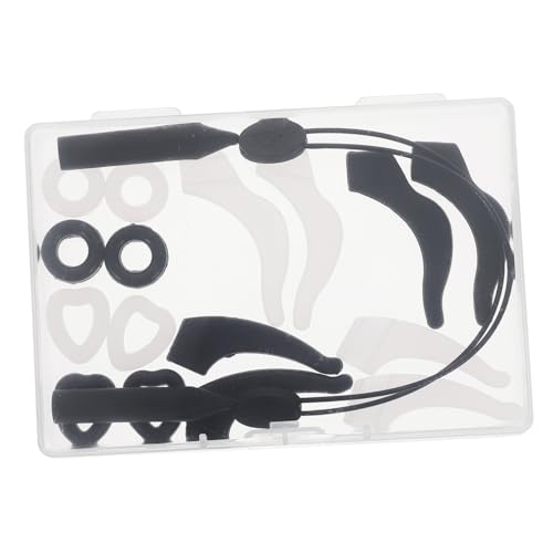 Mipcase Ergonomic Eyeglass Ear Pads 17 Pack Silicone Glass Ear Covers Non-slip Temple Tips for Active Wear