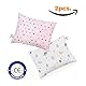 NATURECA 2er Set Kuschelkissen mit Kissenbezug Baumwolle, Baby Kopfkissen ab 1 Jahr, Kleinkindkissen für babybett, Waschbar Kleinkind Kopfkissen - Kinderkissen schlafkissen
