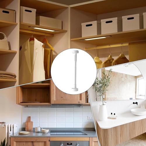 Tringle à rideaux sans perçage réglable pour douche et dressing modulable - 5
