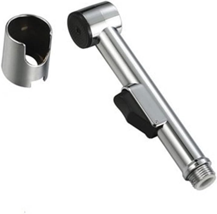Silver Modern Handheld Bidet Sprayer for Cleaning and Washing Chrome Finish Stainless Steel Material Bidet Attachments