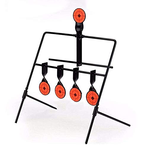 Sponsored Ad – Tactical 5-Plate Reset Shooting Target Spinner Target Hunting Shooting Target Metal Steel Auto Reset Targets Paintball Archery Slingshot BB Gun