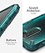 Ringke Fusion-X Compatible with Redmi Note 8 Pro Case, Clear Back Heavy Duty Shockproof TPU Rugged Bumper Phone Cover - Turquoise Green