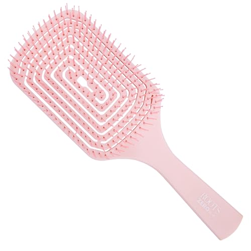 Image of ROOTS Zero Tangle Vented Hair Brush | Damage-Free Detangling on Sensitive /Wet /Dry Hair | For All Hair Types | For Men & Women | Length - 10 Inch, Model No - RZTZ-CB