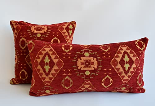 Generic - Oreiller Motif Kilim Oreiller en tissu ethnique Bohème Coussin Décoratif Canapé Taie d'oreiller oriental lombaire tribal oreiller d'intérieur de style turc Taie d'oreiller (30 x 50 cm)