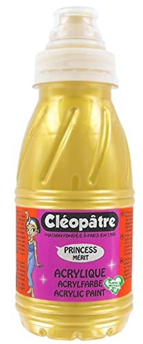 Cléopâtre - Peinture Acrylique Princess Merit - Or - Flacon 250 ml