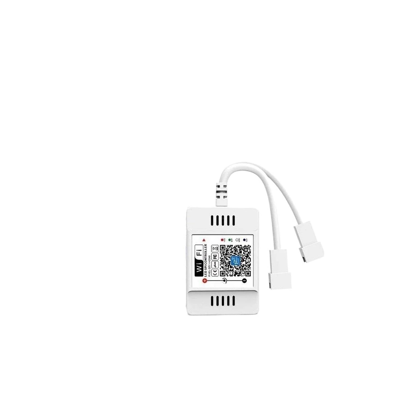 Mini RGB RGBW RGBCCT Controller WiFi DC12-24V 2812 2811 RGB LED Striscia luminosa Temporizzazione 1600 Controllo smartphone (Color : Wifi Pixel Dual Port)