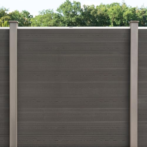 Home Deluxe Sichtschutzzaun CALLADO - 4 x Element + 6 x Pfosten I Blickschutz Windschutz Sonnenschutz