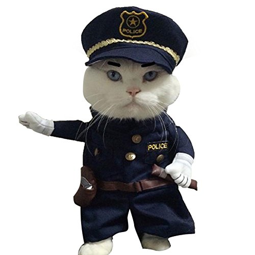 Fdit Costume pour animaux avec chapeau ajustable