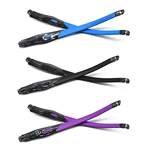 Patas de goma para gafas Oakley Crosslink Sweep azul transparente para ciclismo y oficina