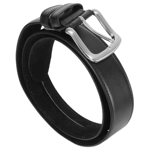 Hidden Money Belt Pu Wallet Belt Concealed Zipper Pocket for Secure Cash Storage Travel Accessory for Men Black