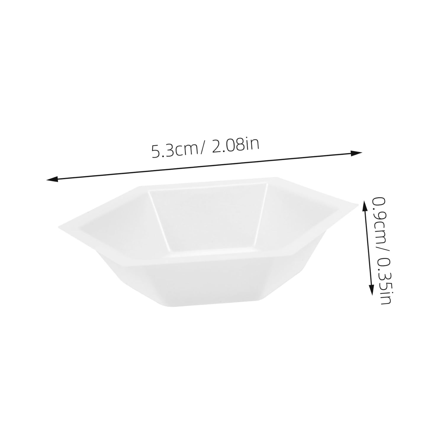 10pcs Sample Weighing Trays Hexagonal Weighing Dishes for Accurate Measurement Versatile Lab Weigh Boats Easy to Clean for Mixing Ingredients