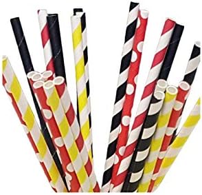Mickey Mouse Paper Straws - Party DIY, Mason Jars, Baby Shower, Chevron and Polka Dots 125 straws