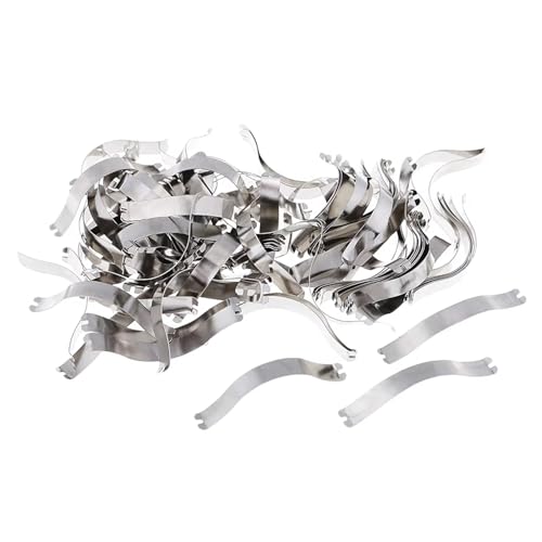 Image of 60 Pack Canvas Float Frames Spring Clips Replacement Metal Picture Frame Backing Retaining Clip for Poster Frame Canvas Floating Frame Backing Boards Cardboard Painting Photo Frames