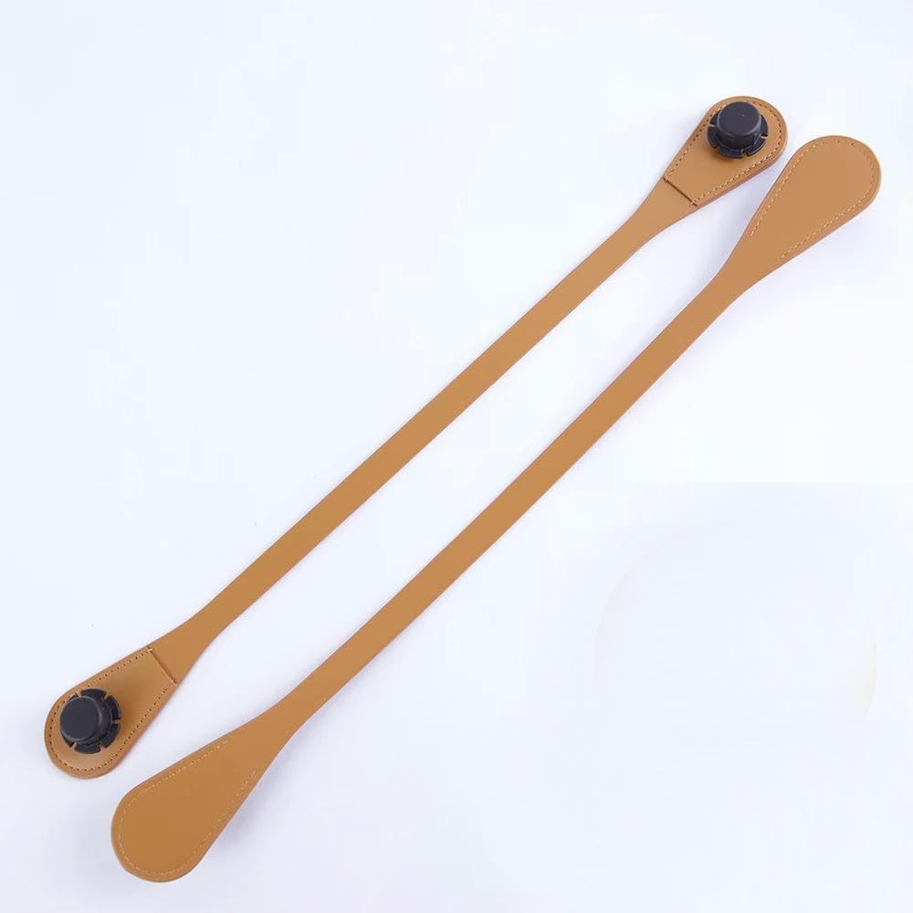 LIUXIN 1 pair long short Obag handles surface pu leather shoulder hand held straps bag for O bag