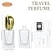 Yebeauty 12pcs 30ml Travel Perfume Bottles Empty, Portable Glass Perfume Spray Bottles Atomizer Sprayer Bottle for Perfume Cologne, 6 Colors
