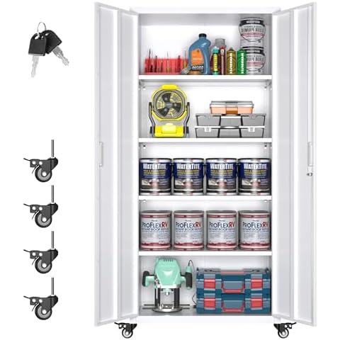 Reemoon 73"H Metal Storage Cabinet Cover