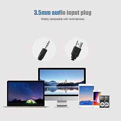 Speaker, Mini Speaker, USB Speaker PC Stereo Lightweight Wired LED Soundbar Speaker, Soundbar Soundbox, 3.5mm Audio Jack Compatible with PC Computer Tablet TV for Office Home Home Theater